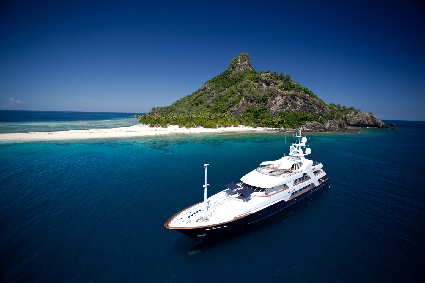 superyacht in fiji