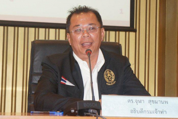 Marine Department Director-General Chula Sukmanop outlined the four-pronged approach to making Thailand the maritime hub in Southeast Asia. Photo: Chutharat Plerin